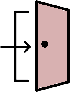 ドアのイラスト